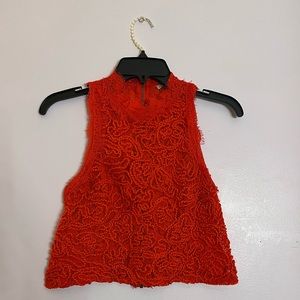 Zara coral top